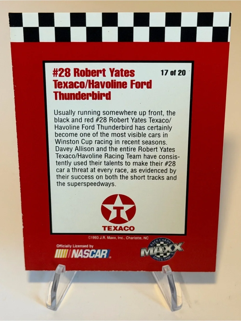 MAXX Texaco Davey Allison collectible racing